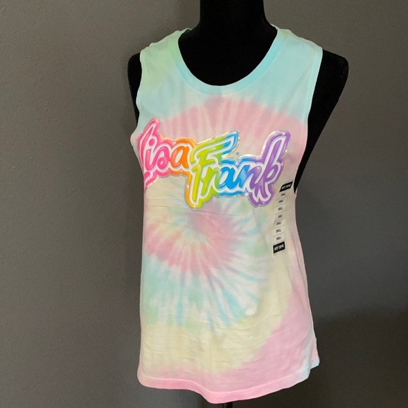 Lisa Frank Tops - Lisa Frank Pastel Tie Dye Tank